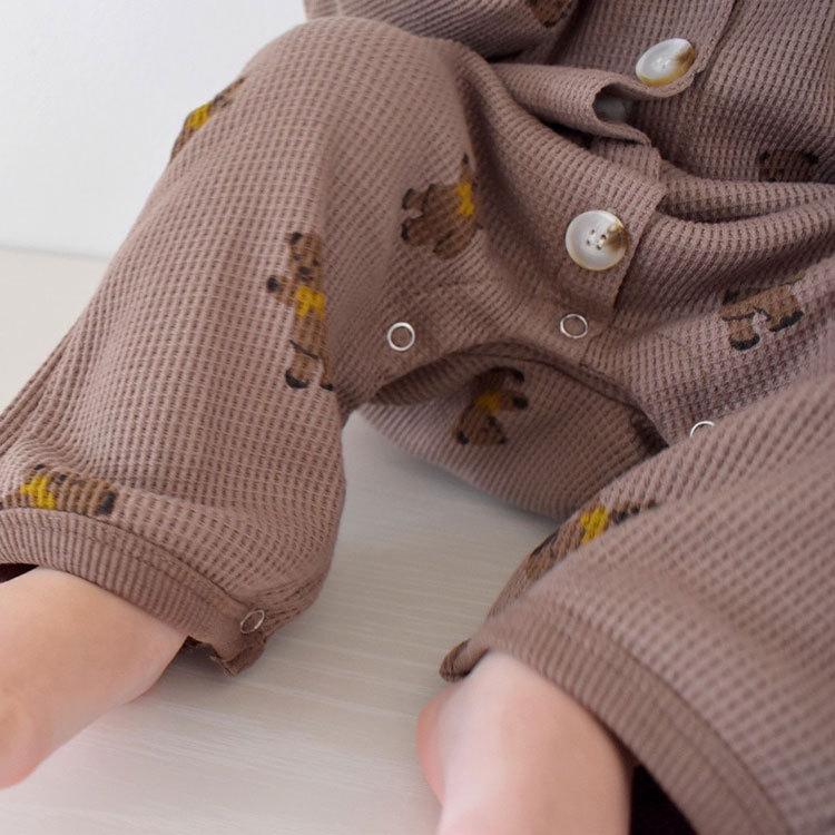 ロンパース ベビー ベビー服 子供服 子ども服 カバーオール パジャマ 男の子 女の子 春 秋 冬 秋冬 ワッフル 長袖 おしゃれ 可愛い かわいい 60 70 80 出産祝い |  | 12