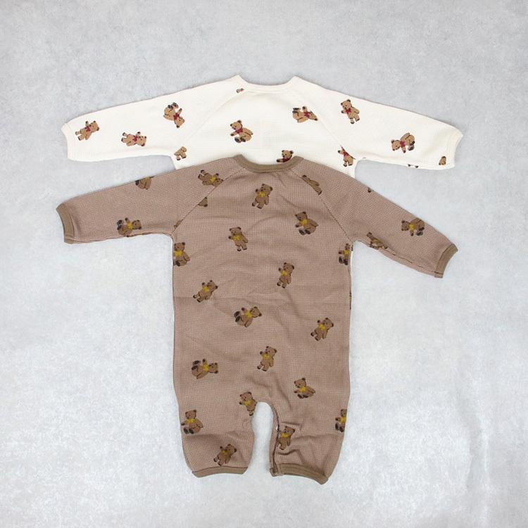 ロンパース ベビー ベビー服 子供服 子ども服 カバーオール パジャマ 男の子 女の子 春 秋 冬 秋冬 ワッフル 長袖 おしゃれ 可愛い かわいい 60 70 80 出産祝い |  | 04