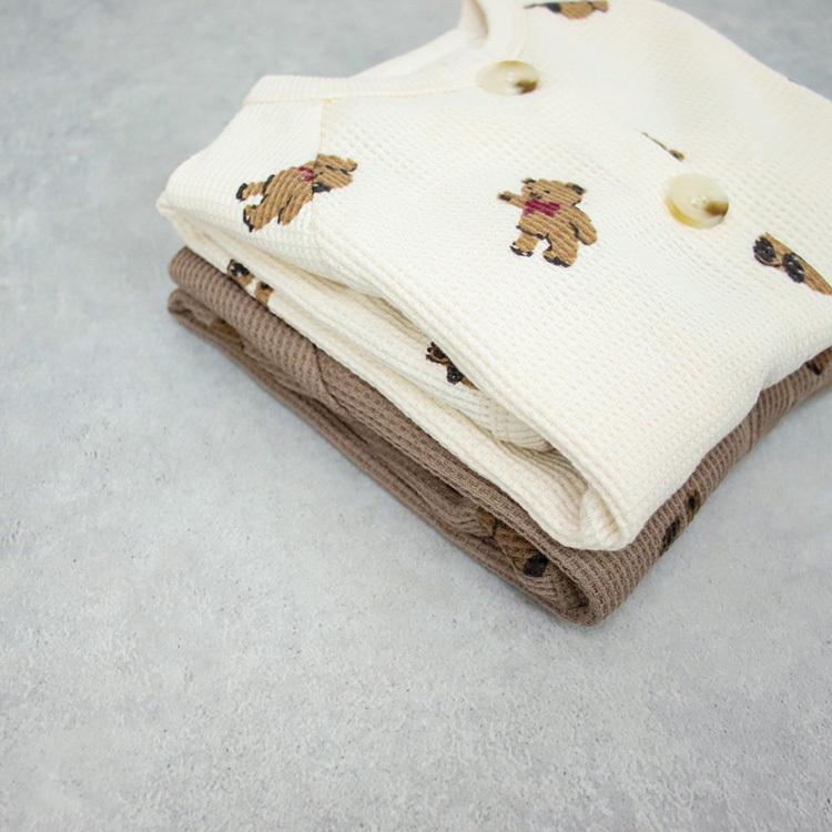 ロンパース ベビー ベビー服 子供服 子ども服 カバーオール パジャマ 男の子 女の子 春 秋 冬 秋冬 ワッフル 長袖 おしゃれ 可愛い かわいい 60 70 80 出産祝い |  | 07