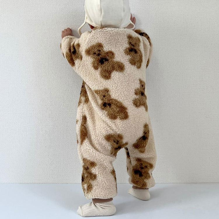 ベビー服 ロンパース 裏起毛 ボア もこもこ 暖かい 防寒 くま クマ 熊 女の子 男の子 子供服 子ども服 長袖 秋 冬 秋冬 かわいい おしゃれ キッズ ベビー |  | 11