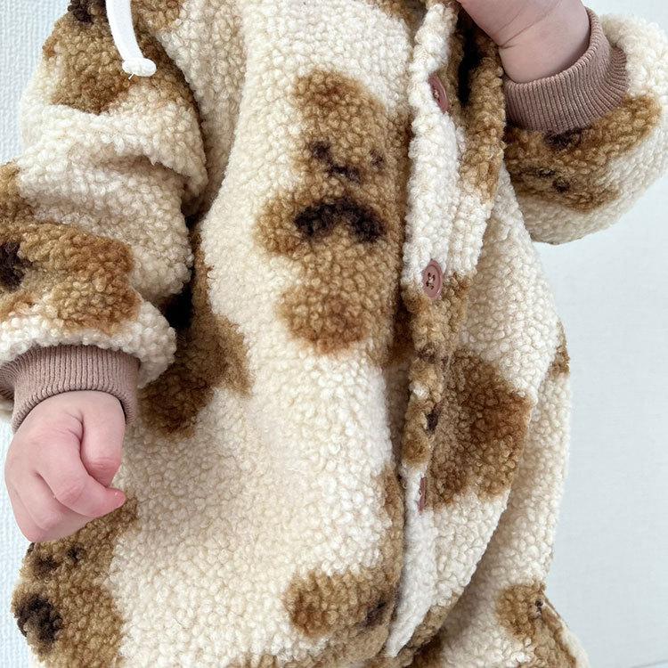 ベビー服 ロンパース 裏起毛 ボア もこもこ 暖かい 防寒 くま クマ 熊 女の子 男の子 子供服 子ども服 長袖 秋 冬 秋冬 かわいい おしゃれ キッズ ベビー |  | 12