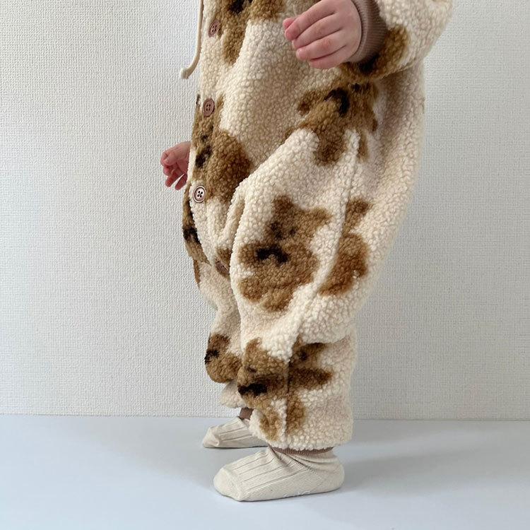 ベビー服 ロンパース 裏起毛 ボア もこもこ 暖かい 防寒 くま クマ 熊 女の子 男の子 子供服 子ども服 長袖 秋 冬 秋冬 かわいい おしゃれ キッズ ベビー |  | 13