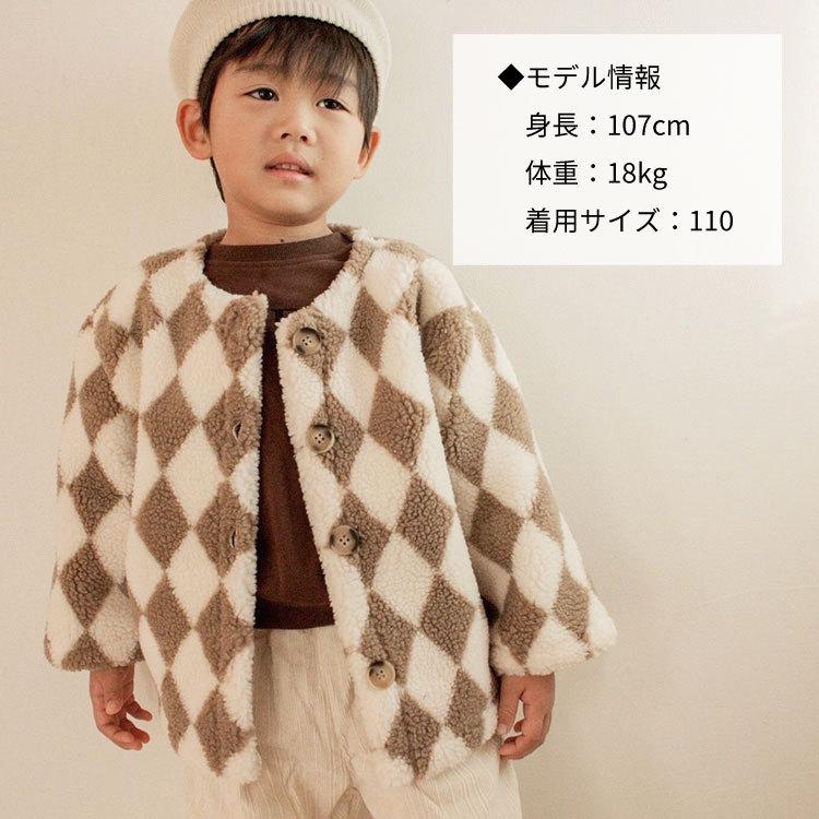 ボアジャケット ベビー キッズ ベビー服 キッズ服 トップス ジャケット もこもこ 暖かい アウター 男の子 女の子 子供服 長袖 秋 冬 秋冬 可愛い 110 120 |  | 11