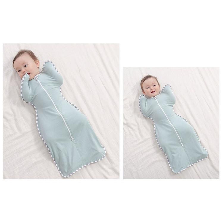 スワドル 2枚セット おくるみ スリーパー ベビー 赤ちゃん 新生児 出産祝い 前開き 春 夏 秋 安眠 熟睡 着るおくるみ 綿 コットン 奇跡のおくるみ 安い |  | 07