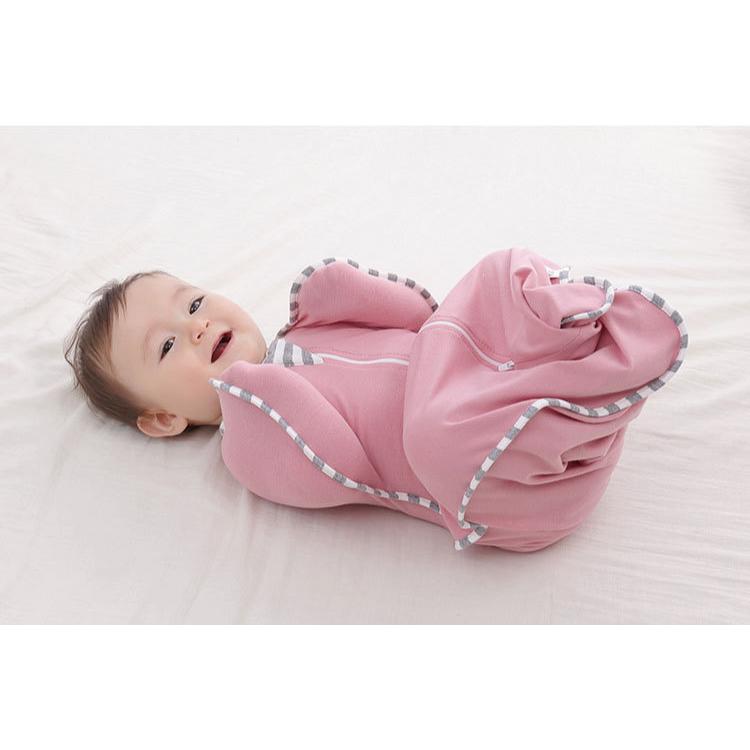 スワドル 2枚セット おくるみ スリーパー ベビー 赤ちゃん 新生児 出産祝い 前開き 春 夏 秋 安眠 熟睡 着るおくるみ 綿 コットン 奇跡のおくるみ 安い |  | 08