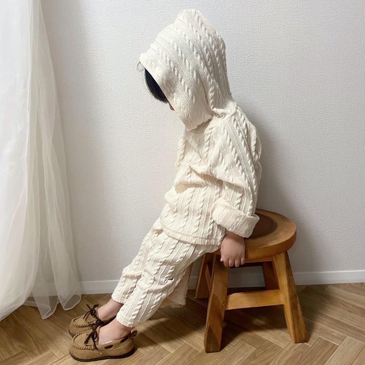 ベビー服 セットアップ 上下セット ニットセットアップ パーカー フード 子ども服 男の子 女の子 ベビー キッズ 子ども 秋 冬 春 長袖 おしゃれ かわいい |  | 18