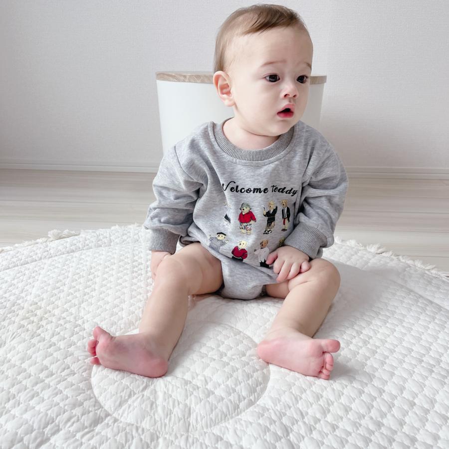 ロンパース ベビー ベビー服 子供服 子ども服 ルームウェア パジャマ 男の子 女の子 秋 冬 秋冬 長袖 おしゃれ 可愛い 出産祝い 赤ちゃんクマ 熊 韓国 70 80 |  | 10