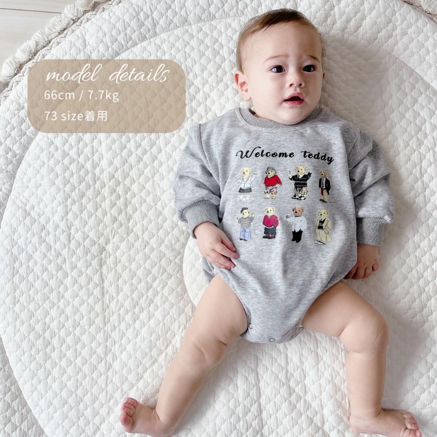 ロンパース ベビー ベビー服 子供服 子ども服 ルームウェア パジャマ 男の子 女の子 秋 冬 秋冬 長袖 おしゃれ 可愛い 出産祝い 赤ちゃんクマ 熊 韓国 70 80 |  | 09