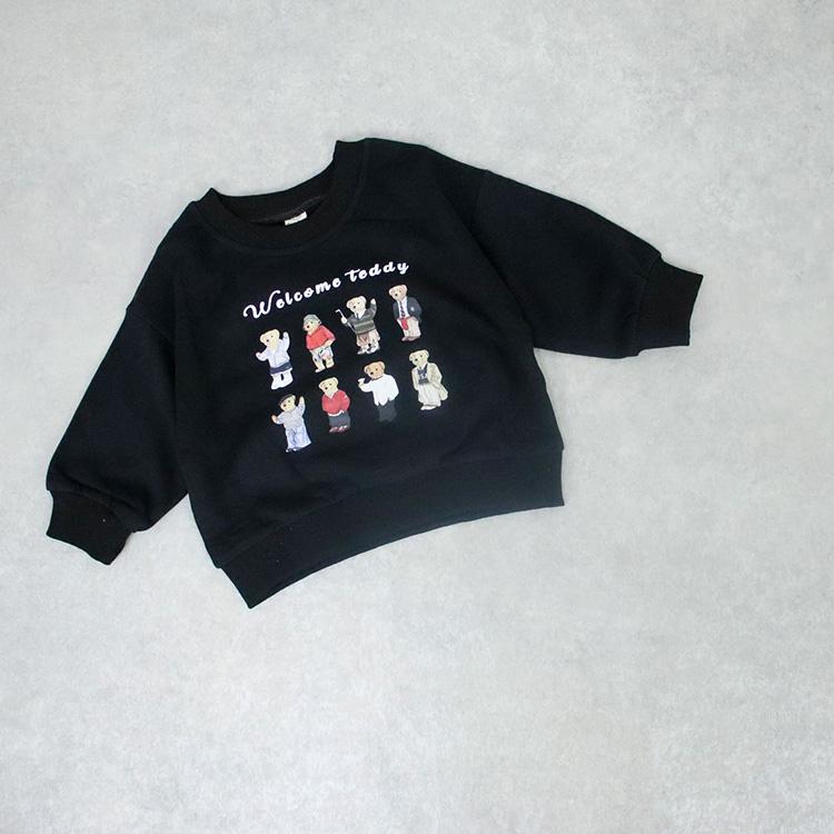 トレーナー キッズ ベビー プルオーバー スウェット トップス 女の子 男の子 ベビー服 キッズ服 子供服 子ども服 長袖 秋 冬 春 可愛い クマ 80 90 100 110 |  | 02