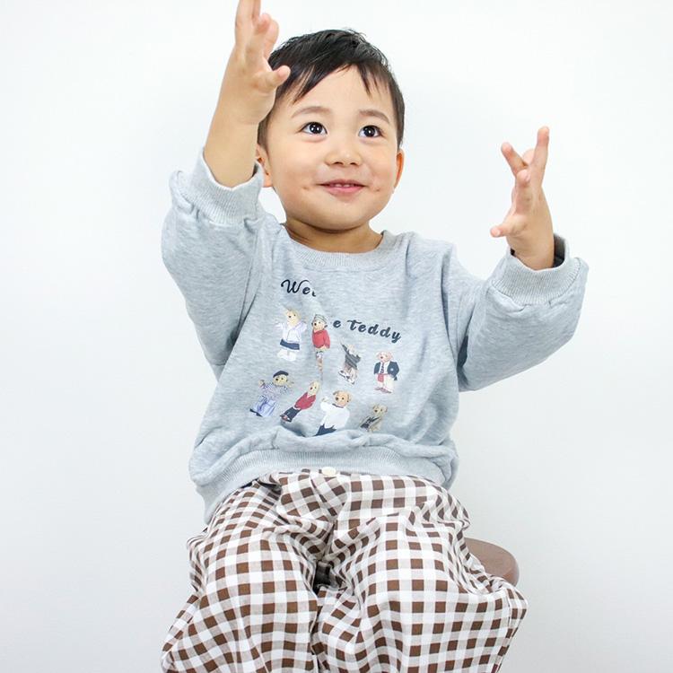 トレーナー キッズ ベビー プルオーバー スウェット トップス 女の子 男の子 ベビー服 キッズ服 子供服 子ども服 長袖 秋 冬 春 可愛い クマ 80 90 100 110 |  | 09