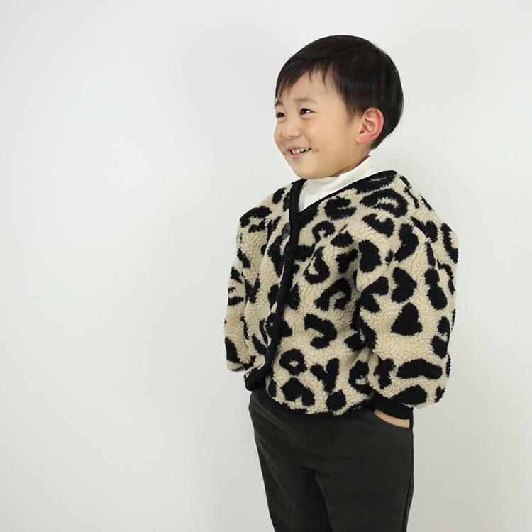 ボアジャケット ヒョウ柄 レオパード もこもこ アウター トップス 裏起毛 ベビー キッズ 女の子 男の子 長袖 冬 防寒 暖かい おしゃれ 可愛い ベビー服 子ども服 |  | 12