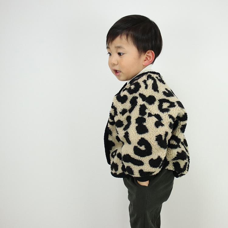 ボアジャケット ヒョウ柄 レオパード もこもこ アウター トップス 裏起毛 ベビー キッズ 女の子 男の子 長袖 冬 防寒 暖かい おしゃれ 可愛い ベビー服 子ども服 |  | 13