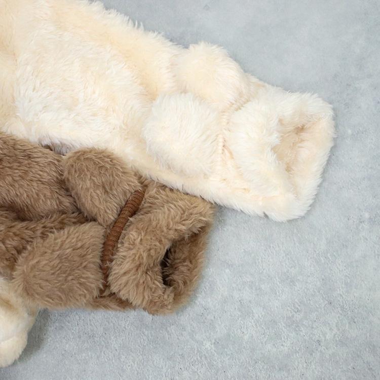 ボアジャケット もこもこ アウター トップス クマ 熊耳 フード ベビー キッズ 女の子 男の子 長袖 冬 暖かい おしゃれ 可愛い ベビー服 子ども服 80 90 100 110 |  | 07