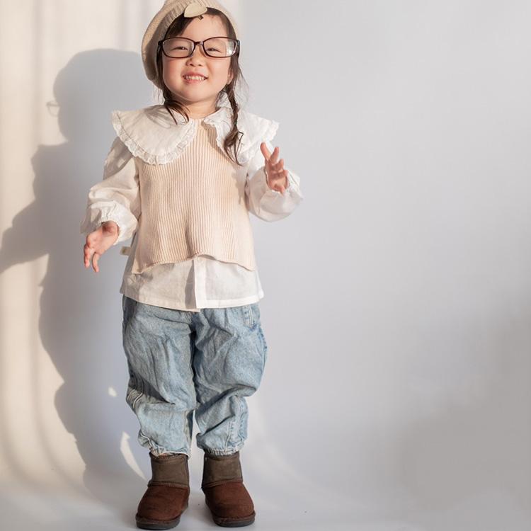 ブラウス シャツ 丸襟 トップス ピーターパンカラー 女の子 ベビー服 子供服 無地 長袖 秋 冬 春 秋冬 可愛い キッズ ベビー 韓国 コットン 80 90 100 110 |  | 13