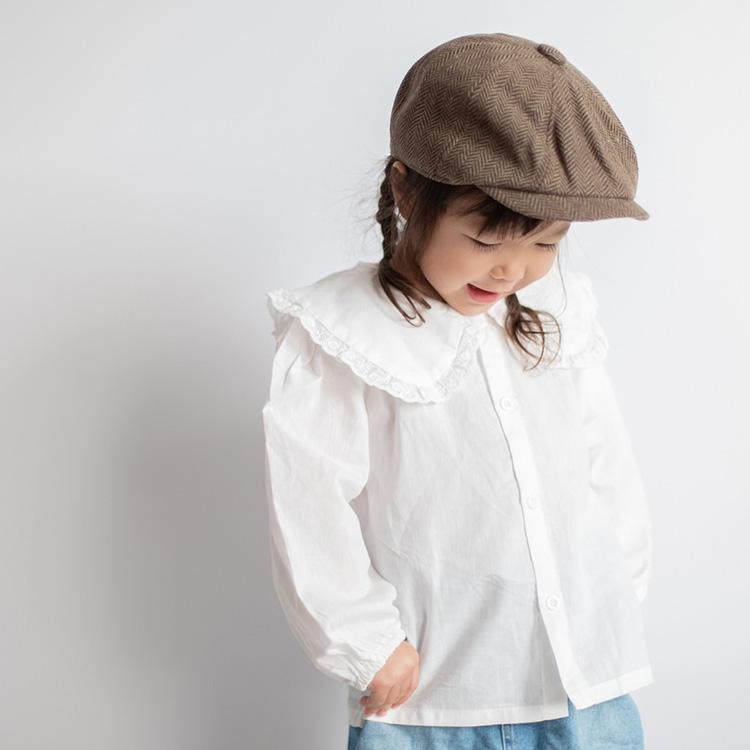 ブラウス シャツ 丸襟 トップス ピーターパンカラー 女の子 ベビー服 子供服 無地 長袖 秋 冬 春 秋冬 可愛い キッズ ベビー 韓国 コットン 80 90 100 110 |  | 06