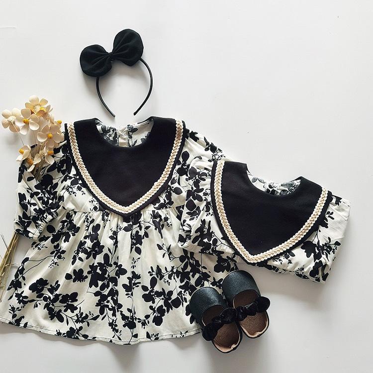 ベビー服 キッズ服 姉妹コーデ 姉妹リンク ロンパース ワンピース ドレス キッズ ベビー お揃い 女の子 子ども服 長袖 秋 冬 春 可愛い 韓国 70  80 90 100 110 |  | 04