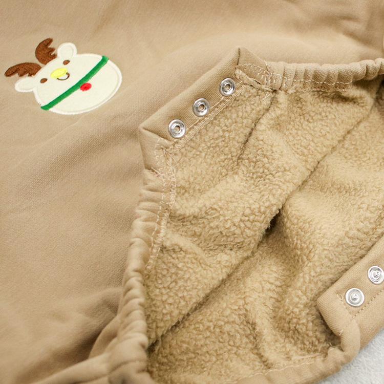 ベビー服 ロンパース ボンネット 子ども服 男の子 女の子 裏起毛 暖かい クリスマス サンタ トナカイ ベビー キッズ 長袖 ボンネット付き おしゃれ 可愛い 韓国 |  | 08