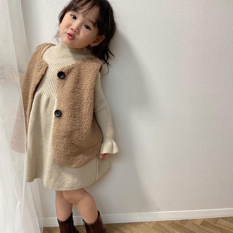 ニットワンピース キッズ ベビー 子供 女の子 秋冬 秋 冬 春 長袖 ニット ワンピース フレア キッズ服 子ども服 冬服 可愛い 韓国 ベビー服 80 90 100 110 |  | 10