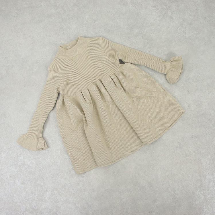 ニットワンピース キッズ ベビー 子供 女の子 秋冬 秋 冬 春 長袖 ニット ワンピース フレア キッズ服 子ども服 冬服 可愛い 韓国 ベビー服 80 90 100 110 |  | 01
