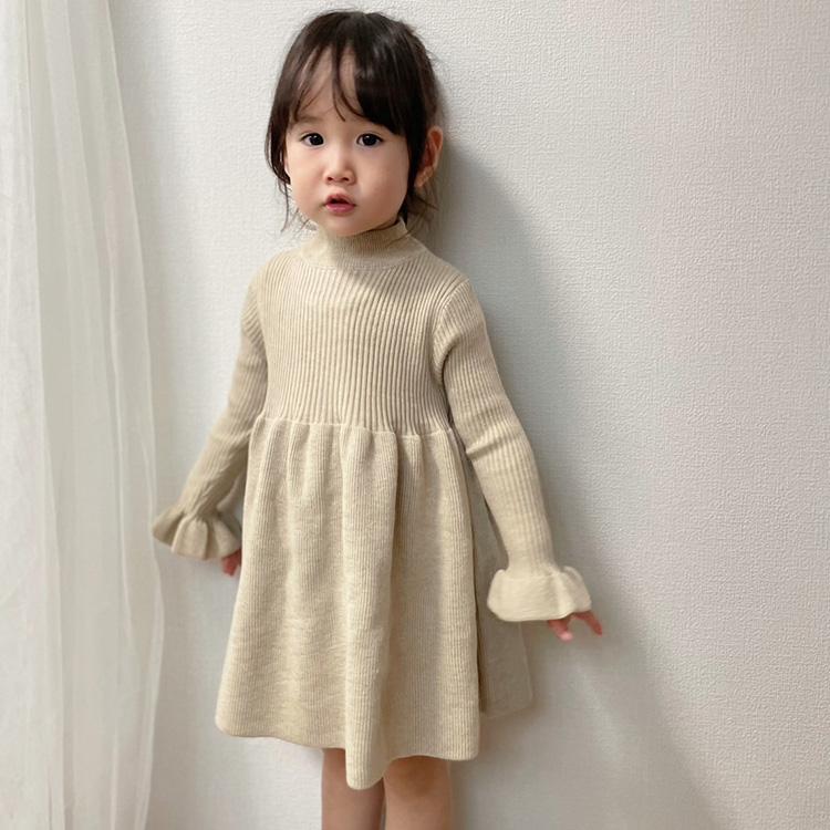 ニットワンピース キッズ ベビー 子供 女の子 秋冬 秋 冬 春 長袖 ニット ワンピース フレア キッズ服 子ども服 冬服 可愛い 韓国 ベビー服 80 90 100 110 |  | 08