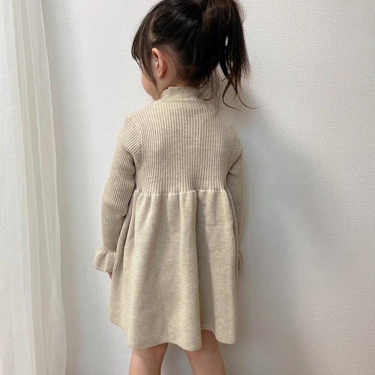 ニットワンピース キッズ ベビー 子供 女の子 秋冬 秋 冬 春 長袖 ニット ワンピース フレア キッズ服 子ども服 冬服 可愛い 韓国 ベビー服 80 90 100 110 |  | 09