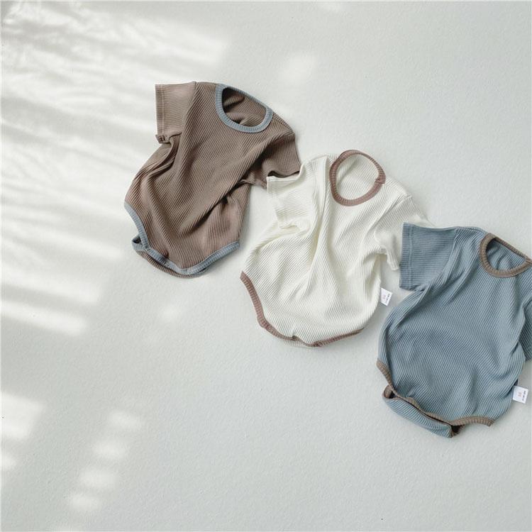 ベビー服 ロンパース リブロンパース 子ども服 男の子 女の子 ベビー キッズ 春 夏 秋 半袖 おしゃれ 可愛い 出産祝い キッズ服 ボンネット付き 韓国 70 80 90 |  | 01
