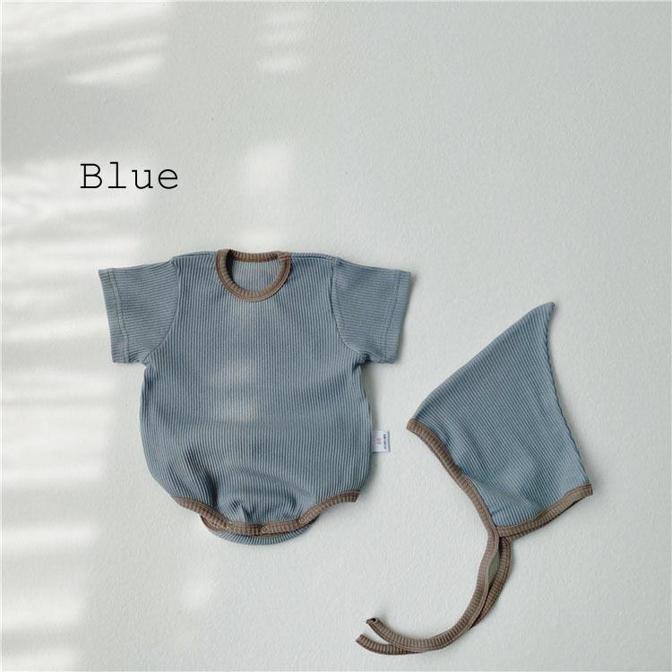 ベビー服 ロンパース リブロンパース 子ども服 男の子 女の子 ベビー キッズ 春 夏 秋 半袖 おしゃれ 可愛い 出産祝い キッズ服 ボンネット付き 韓国 70 80 90 |  | 02