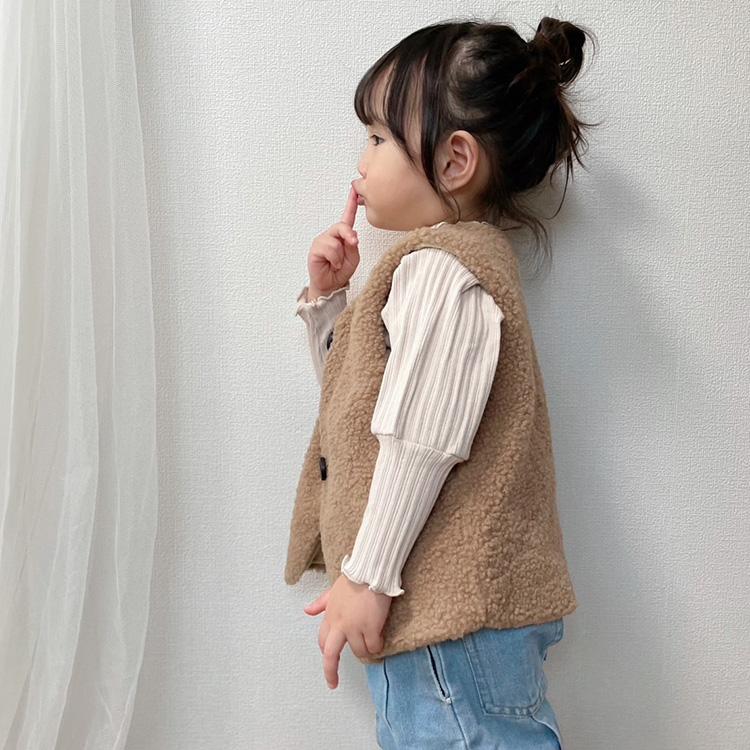 ベスト もこもこ 軽量  春 秋 冬 キッズ ベビー 子ども服 男の子 女の子 ベビー服  おしゃれ 可愛い シンプル キッズ服 安い 韓国 90 100 110 |  | 08