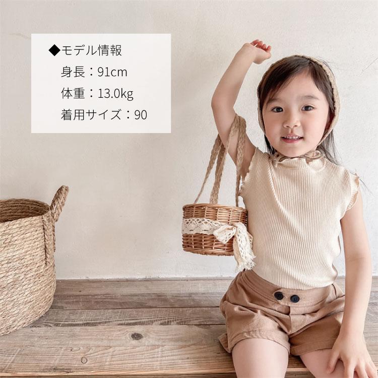 ノースリーブシャツ ベビー服 子供服 服 ベビー ベビー キッズ 子ども 子供 トップス 女の子 ノースリーブ 夏 おしゃれ かわいい 韓国 コットン 綿 100 110 |  | 11