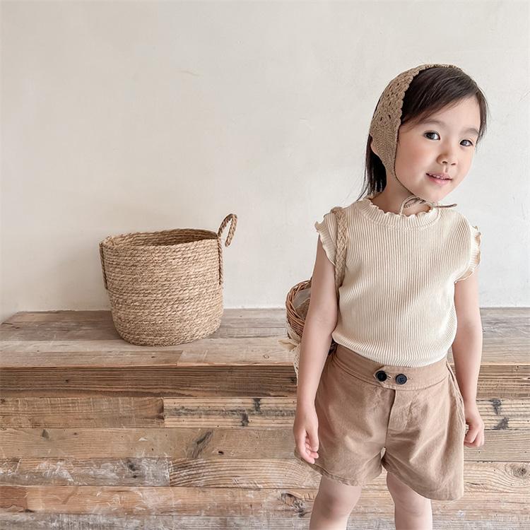 ノースリーブシャツ ベビー服 子供服 服 ベビー ベビー キッズ 子ども 子供 トップス 女の子 ノースリーブ 夏 おしゃれ かわいい 韓国 コットン 綿 100 110 |  | 12