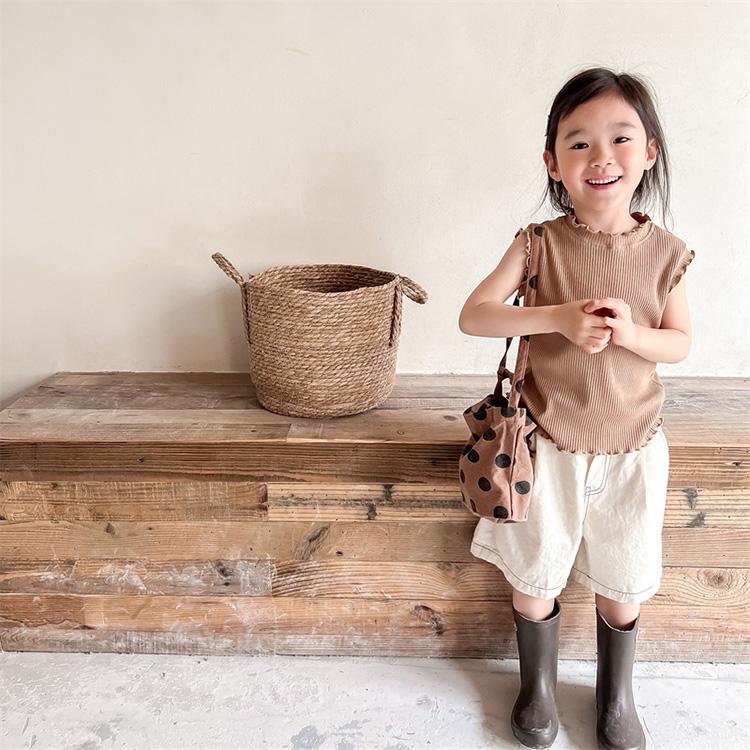 ノースリーブシャツ ベビー服 子供服 服 ベビー ベビー キッズ 子ども 子供 トップス 女の子 ノースリーブ 夏 おしゃれ かわいい 韓国 コットン 綿 100 110 |  | 15