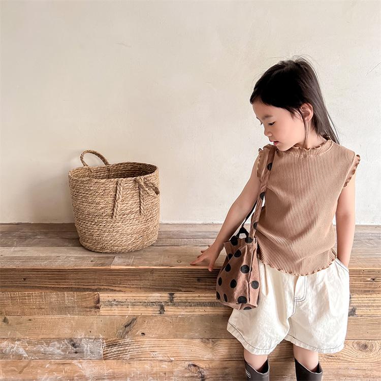 ノースリーブシャツ ベビー服 子供服 服 ベビー ベビー キッズ 子ども 子供 トップス 女の子 ノースリーブ 夏 おしゃれ かわいい 韓国 コットン 綿 100 110 |  | 16