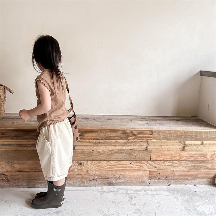 ノースリーブシャツ ベビー服 子供服 服 ベビー ベビー キッズ 子ども 子供 トップス 女の子 ノースリーブ 夏 おしゃれ かわいい 韓国 コットン 綿 100 110 |  | 17