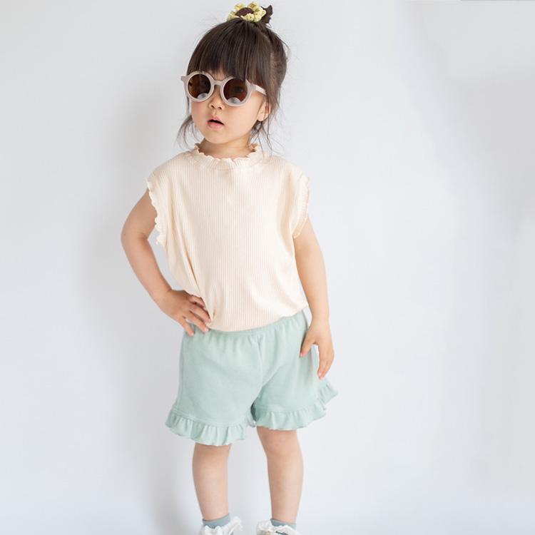 ノースリーブシャツ ベビー服 子供服 服 ベビー ベビー キッズ 子ども 子供 トップス 女の子 ノースリーブ 夏 おしゃれ かわいい 韓国 コットン 綿 100 110 |  | 08