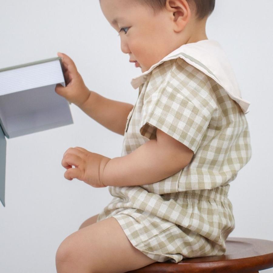 セットアップ 上下セット 男の子 女の子 ベビー服 子供服 服 ベビー 子供 赤ちゃん 夏 セーラー チェック 半袖 かわいい セパレート 韓国 80 90 100 110 120 |  | 10