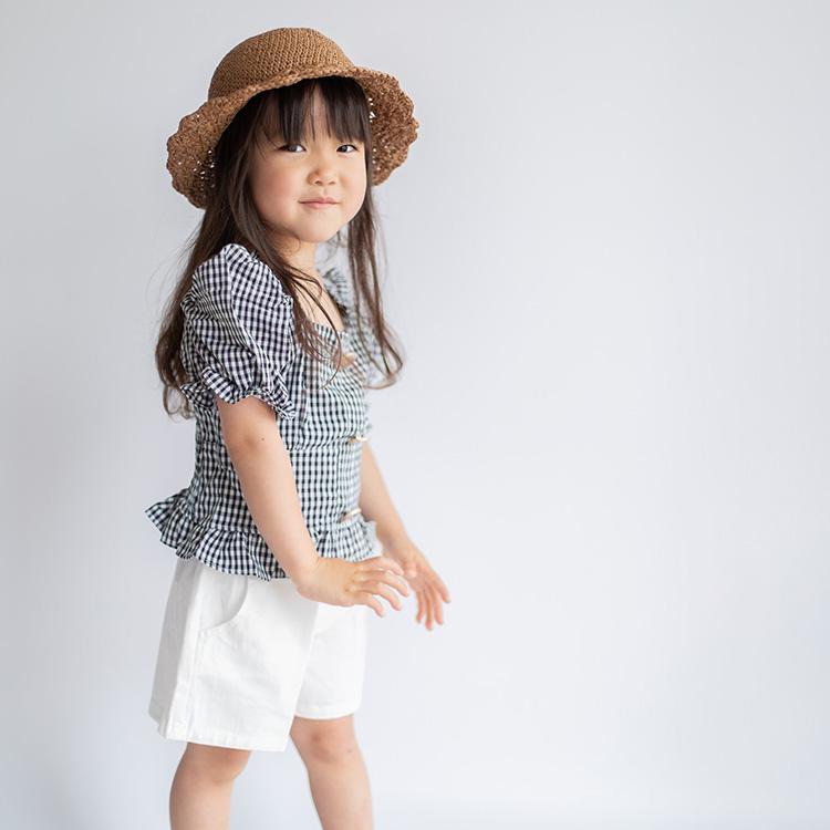 セットアップ 上下セット 女の子 ベビー服 子供服 服 ベビー 子供 赤ちゃん 夏 チェック 半袖 パフスリーブ おしゃれ かわいい セパレート 韓国 80 90 100 110 |  | 12