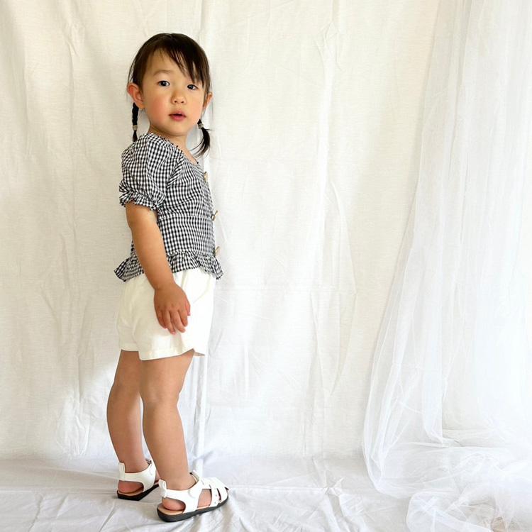 セットアップ 上下セット 女の子 ベビー服 子供服 服 ベビー 子供 赤ちゃん 夏 チェック 半袖 パフスリーブ おしゃれ かわいい セパレート 韓国 80 90 100 110 |  | 16