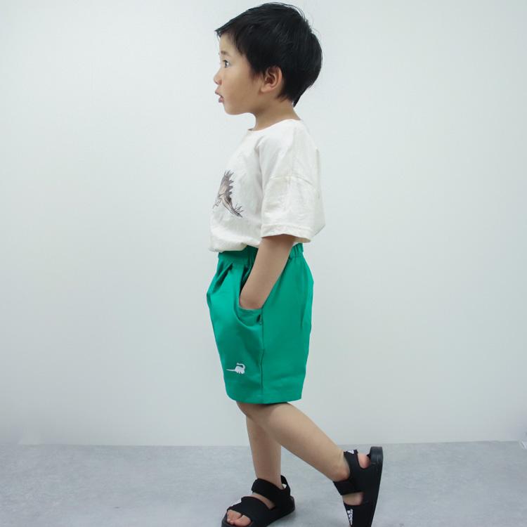 ショートパンツ ハーフパンツ ベビー服 子供服 服 ベビー 子供 キッズ パンツ 恐竜 女の子 男の子 春 夏 コットン 綿 おしゃれ かわいい 韓国 緑 |  | 08