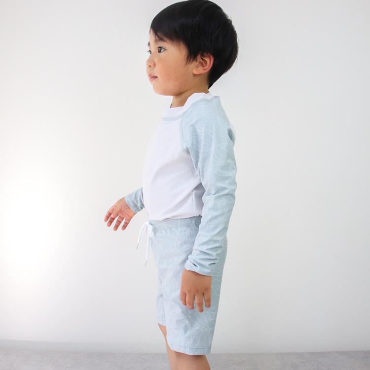 水着 男の子 夏 キッズ ベビー 子供 ベビー水着 長袖 ジュニア セットアップ 上下セット 帽子付き 子供用 水遊び プール 海 おしゃれ かわいい 韓国 90 100 110 |  | 10