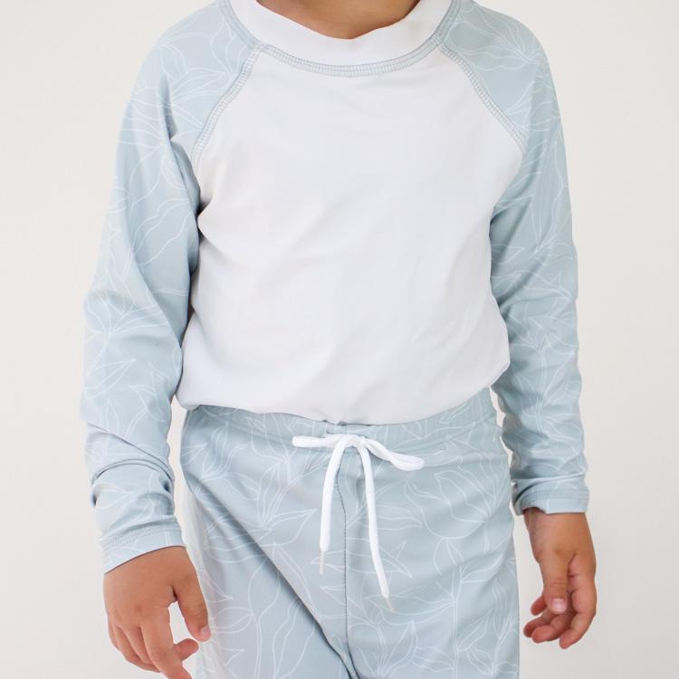 水着 男の子 夏 キッズ ベビー 子供 ベビー水着 長袖 ジュニア セットアップ 上下セット 帽子付き 子供用 水遊び プール 海 おしゃれ かわいい 韓国 90 100 110 |  | 07