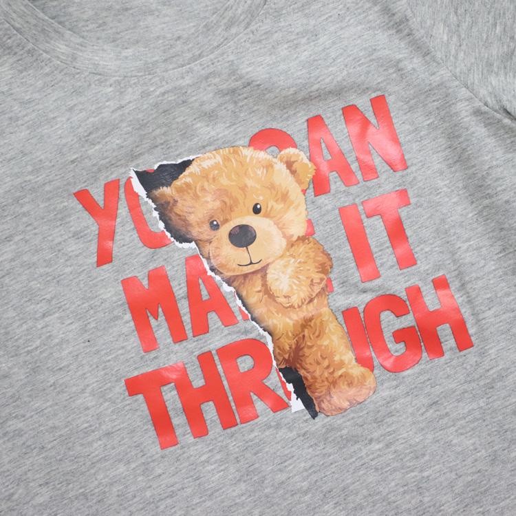 Tシャツ キッズ ベビー服 子ども服 服 ベビー 子ども カットソー シャツ トップス 女の子 男の子 半袖 秋 春 夏 かわいい クマ 韓国 韓国ベビー服 コットン 綿 |  | 03