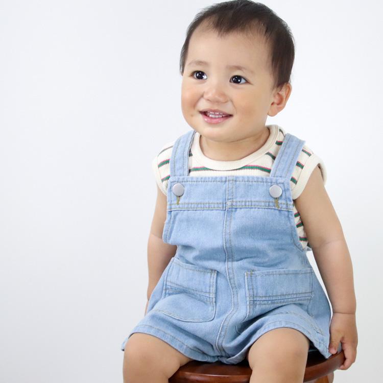 タンクトップ キッズ ベビー服 子ども服 服 ベビー 子ども トップス 女の子 男の子 ノースリーブ 夏 かわいい ボーダー 韓国 コットン 綿 80 90 100 110 |  | 13