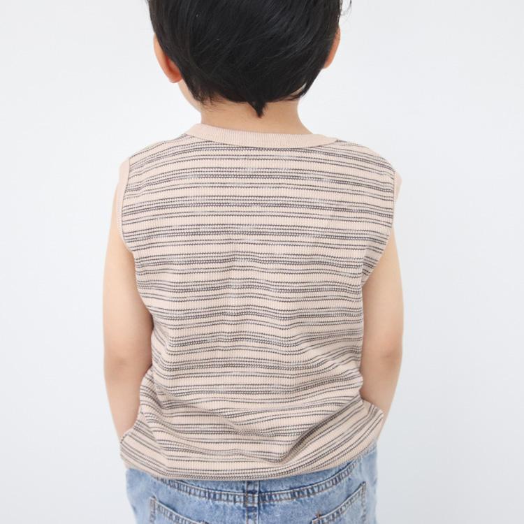 タンクトップ キッズ ベビー服 子ども服 服 ベビー 子ども トップス 女の子 男の子 ノースリーブ 夏 かわいい ボーダー 韓国 コットン 綿 80 90 100 110 |  | 16