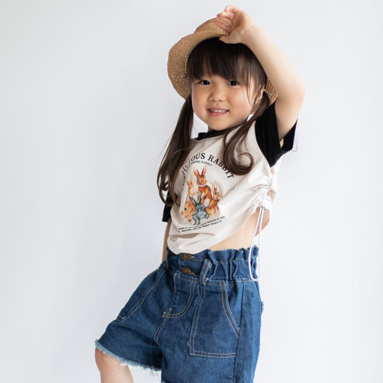 Tシャツ キッズ ベビー服 子ども服 服 ベビー 子ども カットソー シャツ トップス 女の子 男の子 半袖 秋 春 夏 かわいい うさぎ 韓国 韓国ベビー服 コットン |  | 11