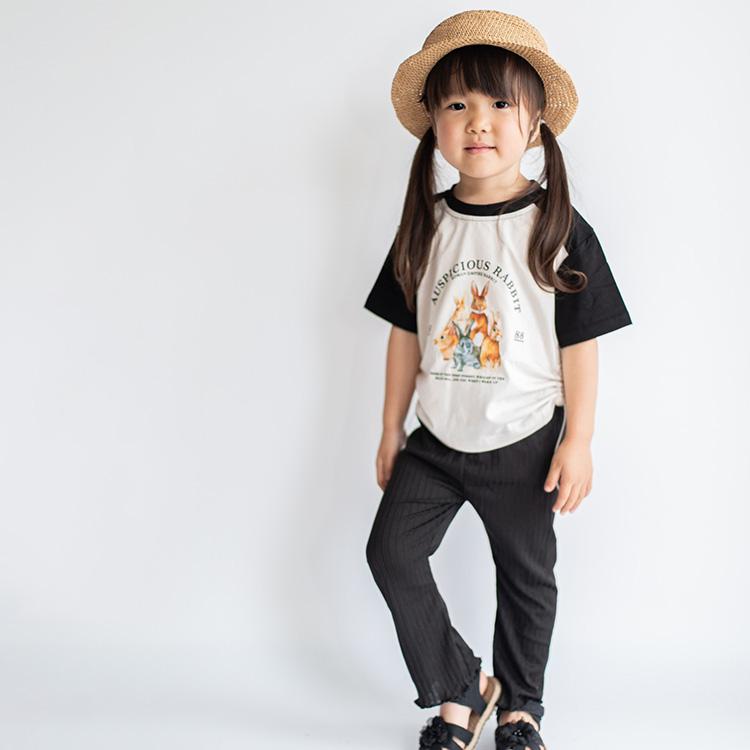 Tシャツ キッズ ベビー服 子ども服 服 ベビー 子ども カットソー シャツ トップス 女の子 男の子 半袖 秋 春 夏 かわいい うさぎ 韓国 韓国ベビー服 コットン |  | 13