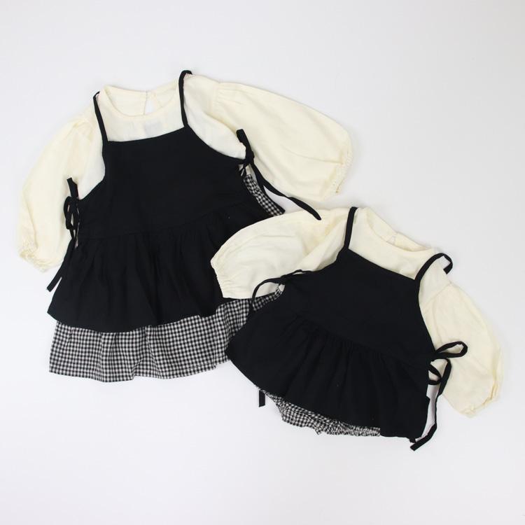 姉妹コーデ 姉妹リンク ロンパース ワンピース ドレス キッズ ベビー服 子供服 子ども服 服 ベビー 子ども 子供 姉妹 お揃い 女の子 長袖 秋 春 冬 おしゃれ |  | 01