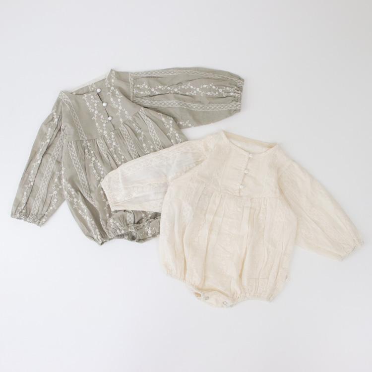 ロンパース 女の子 ベビー服 子供服 子ども服 服 ベビー 子ども 子供 新生児 赤ちゃん 春 夏 秋 冬 長袖 おしゃれ 刺繍 出産祝い 韓国 70 80 |  | 01