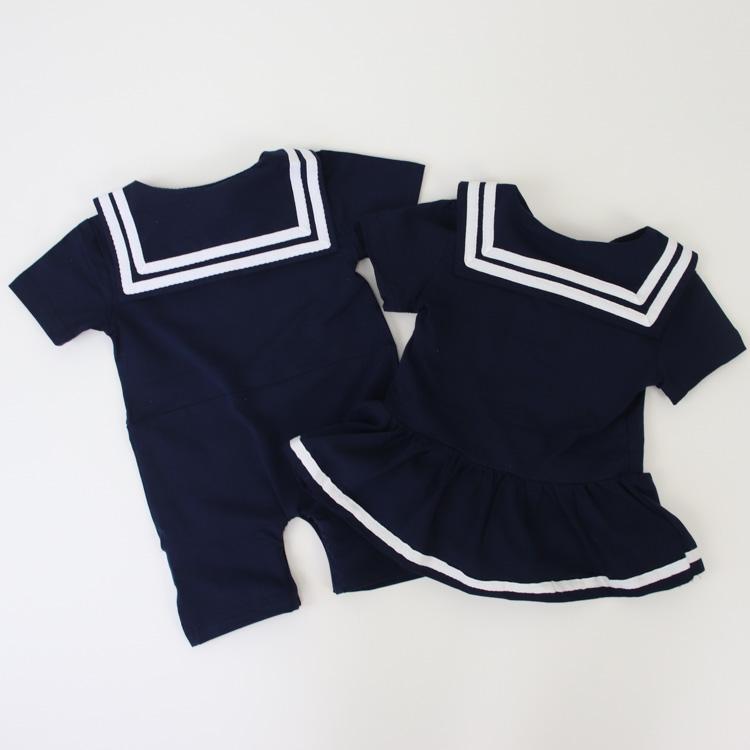 兄弟コーデ 兄弟リンク ロンパース ワンピース ドレス ベビー 赤ちゃん ベビー服 子供服 子ども服 服 子ども 子供 兄弟 お揃い 男の子 女の子 半袖 夏 70 80 90 |  | 02