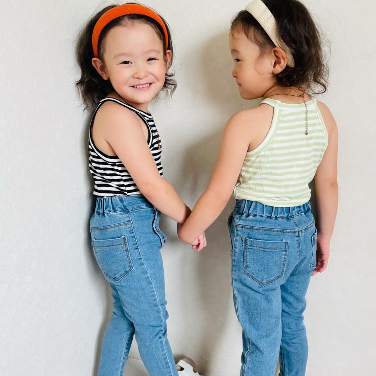 タンクトップ キャミソール キッズ ベビー服 子供服 子ども服 服 ベビー 子ども 子供 トップス 女の子 ノースリーブ 夏 ボーダー おしゃれ 韓国 |  | 17