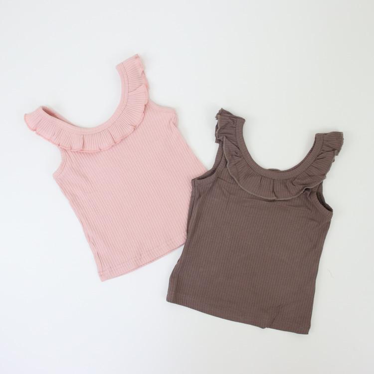 タンクトップ キャミソール キッズ ベビー服 子供服 子ども服 服 ベビー 子ども 子供 トップス 女の子 ノースリーブ 夏 おしゃれ メロー加工 |  | 01